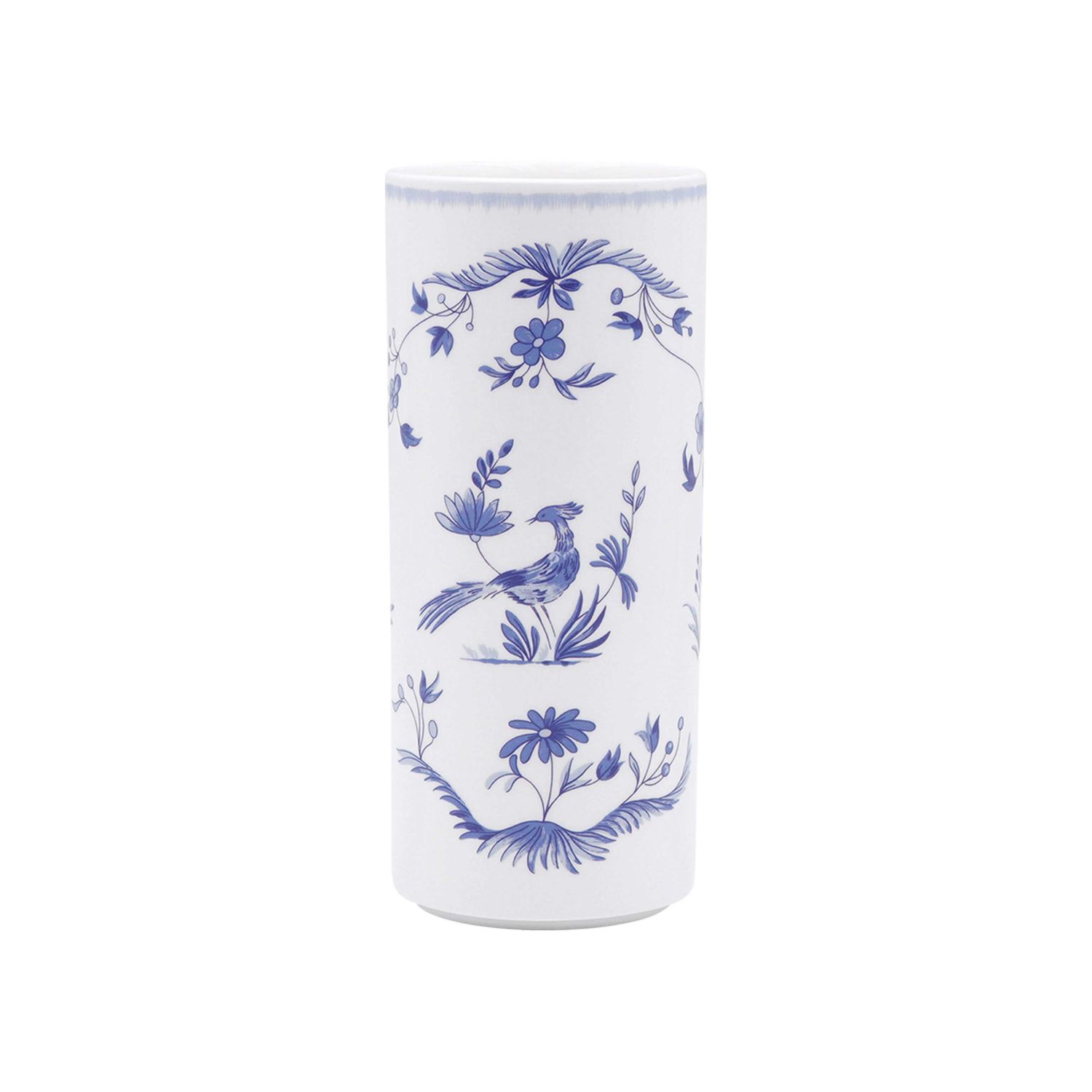 Gien France Paradis Bleu Cylinder Vase Medium, 1874CVD200 , 3660838042695