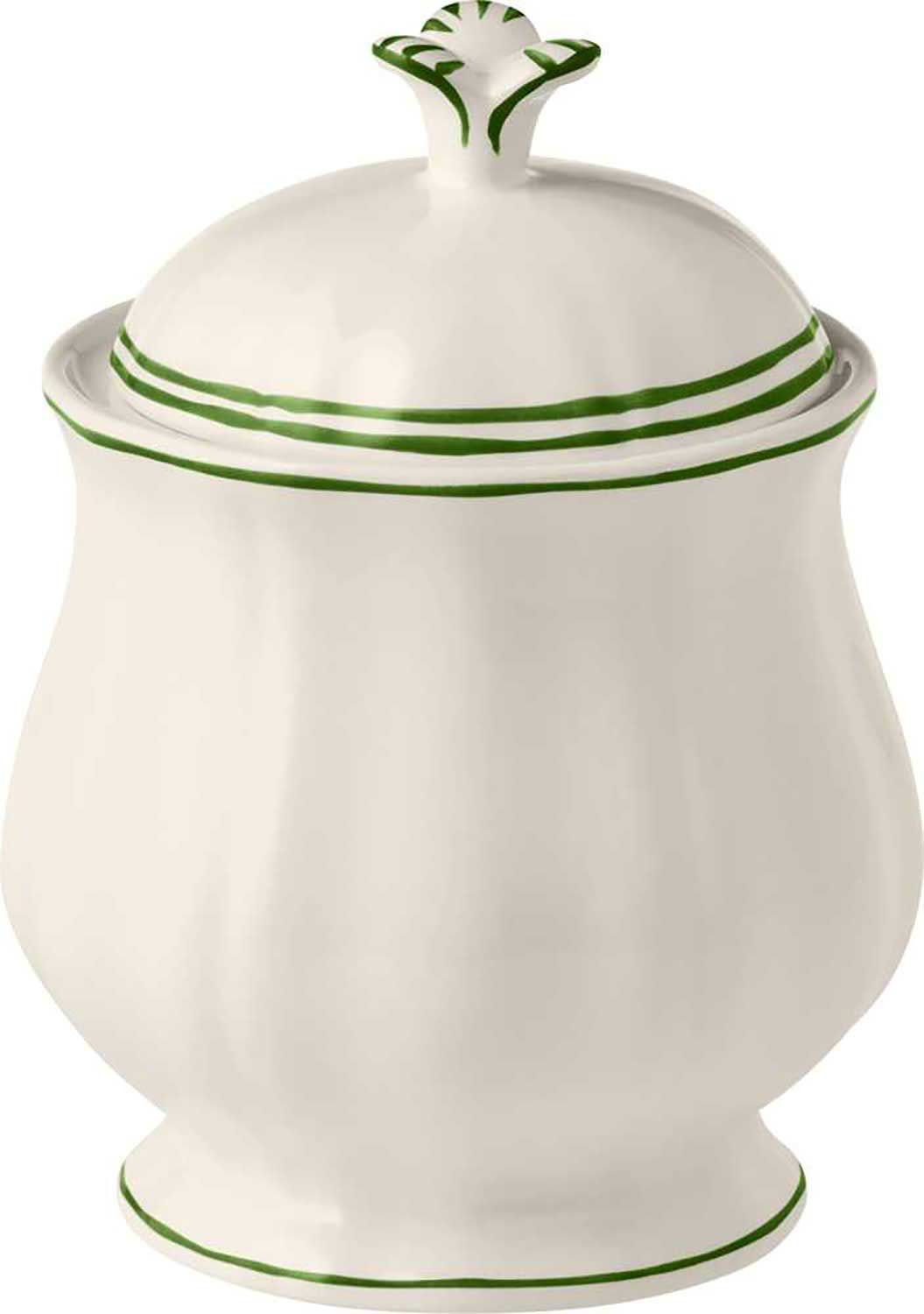 Gien France Filet Fougere Sugar Bowl, 1870CSU048 , 3660838039121