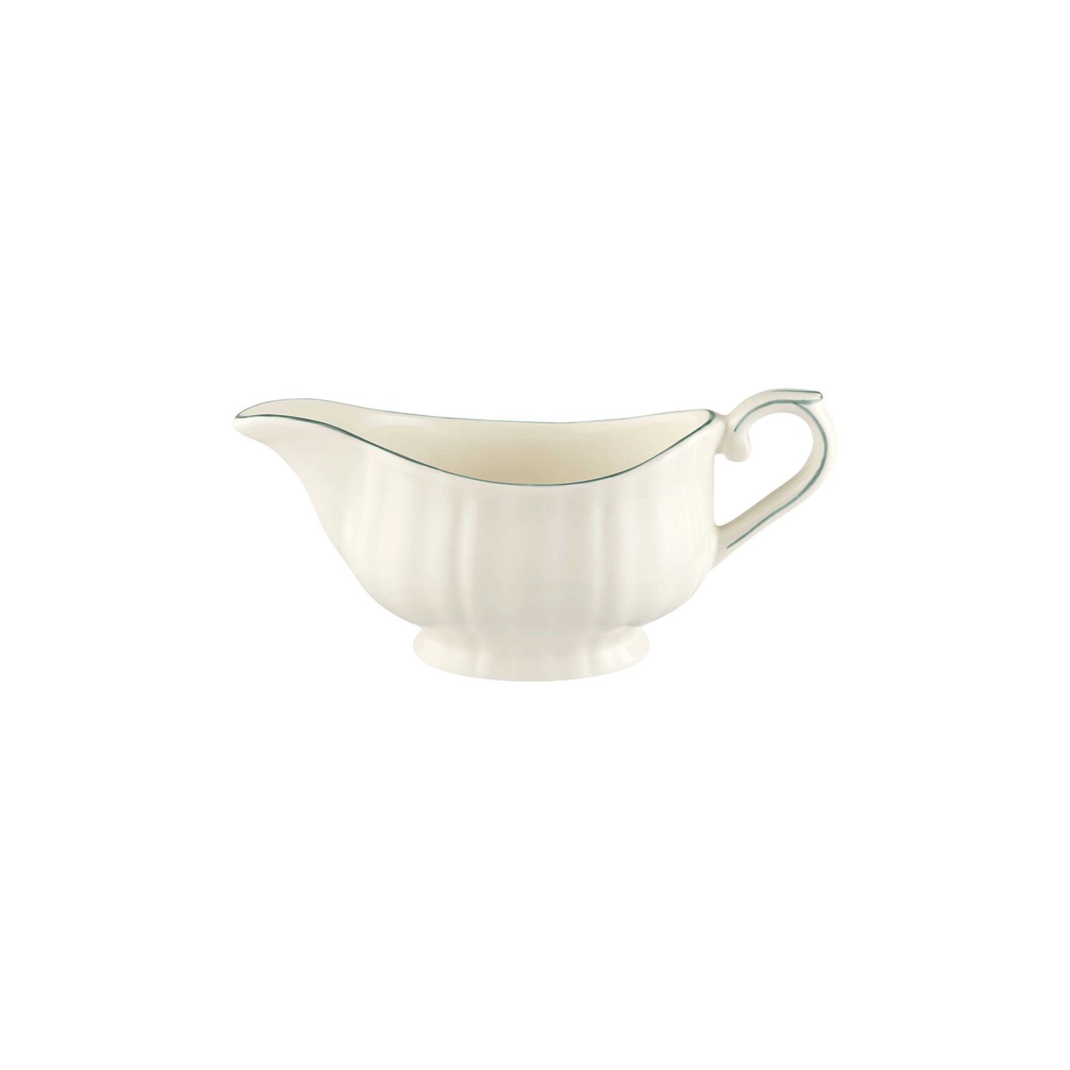 Gien France Filet Celadon Gravy Boat, 1836CSAU49 , 3660838036106