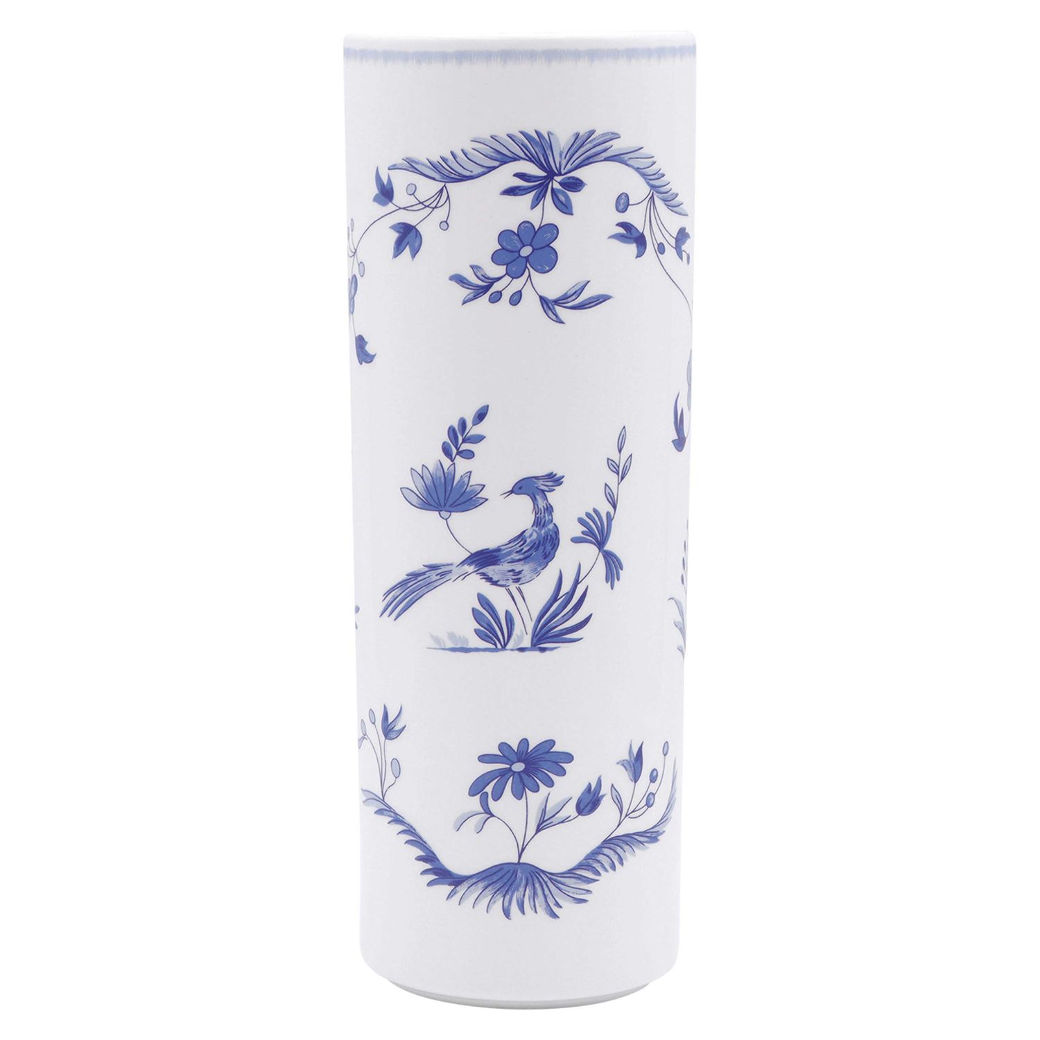 Gien France Paradis Bleu Cylinder Vase Large, 1874CVD300 , 3660838042718