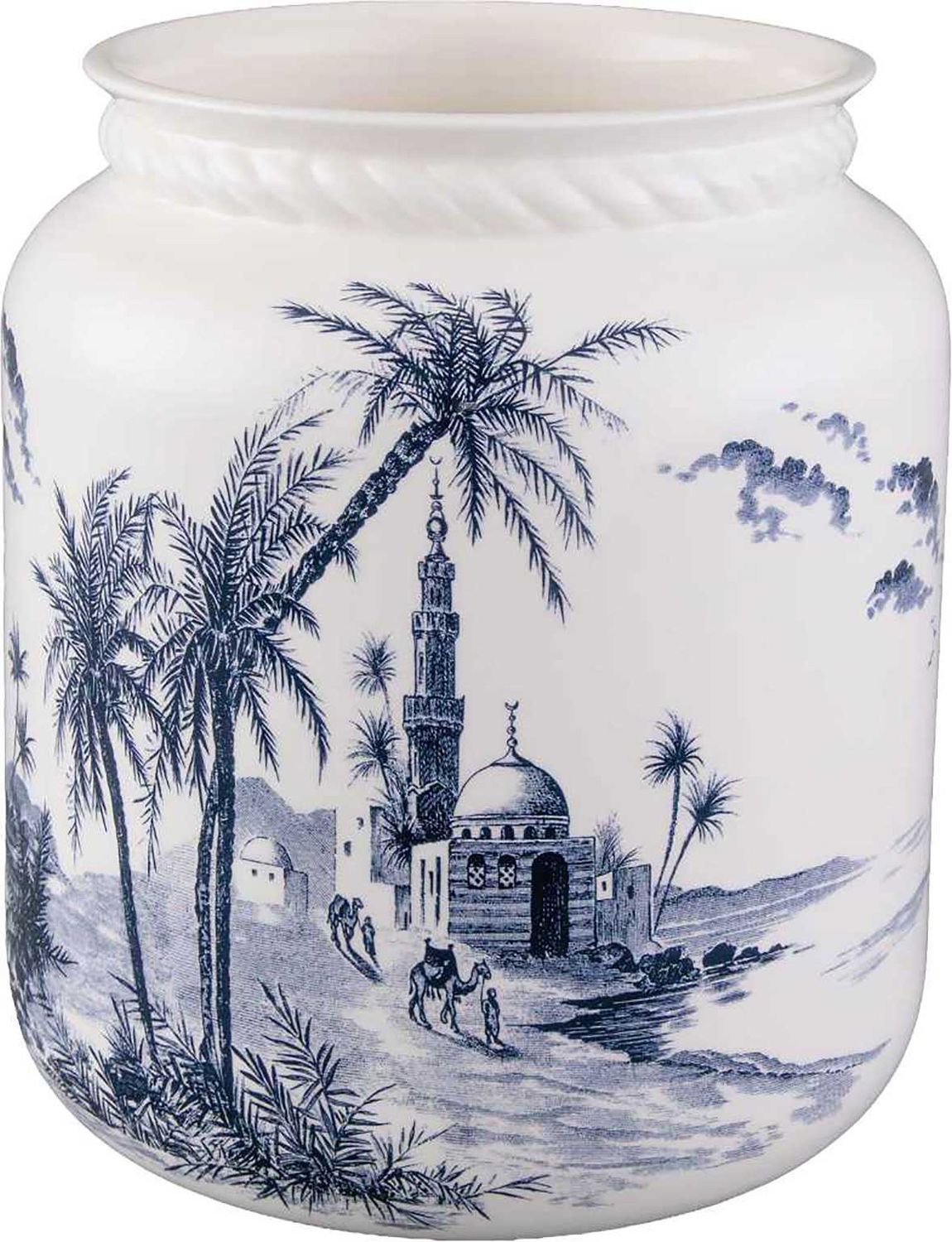 Gien France Les Depareillees Bleu Roped Vase Medium, 1849CVT200 , 3660838047348