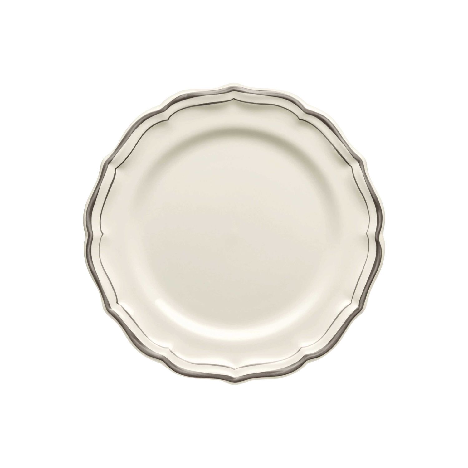 Gien France Filet Taupe Dessert Plates, 1692B4AB22 , 840769061108
