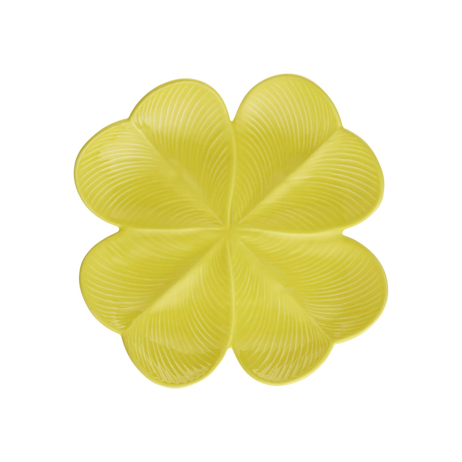 Gien France Jour De Chance Centerpiece Trefle Citron, 1868CT1885 , 3660838038186