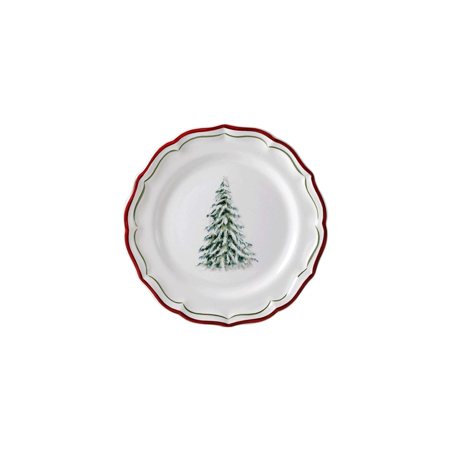 Gien France Filet Noel Canape Plates, 1731B4AX22 , 840769060668
