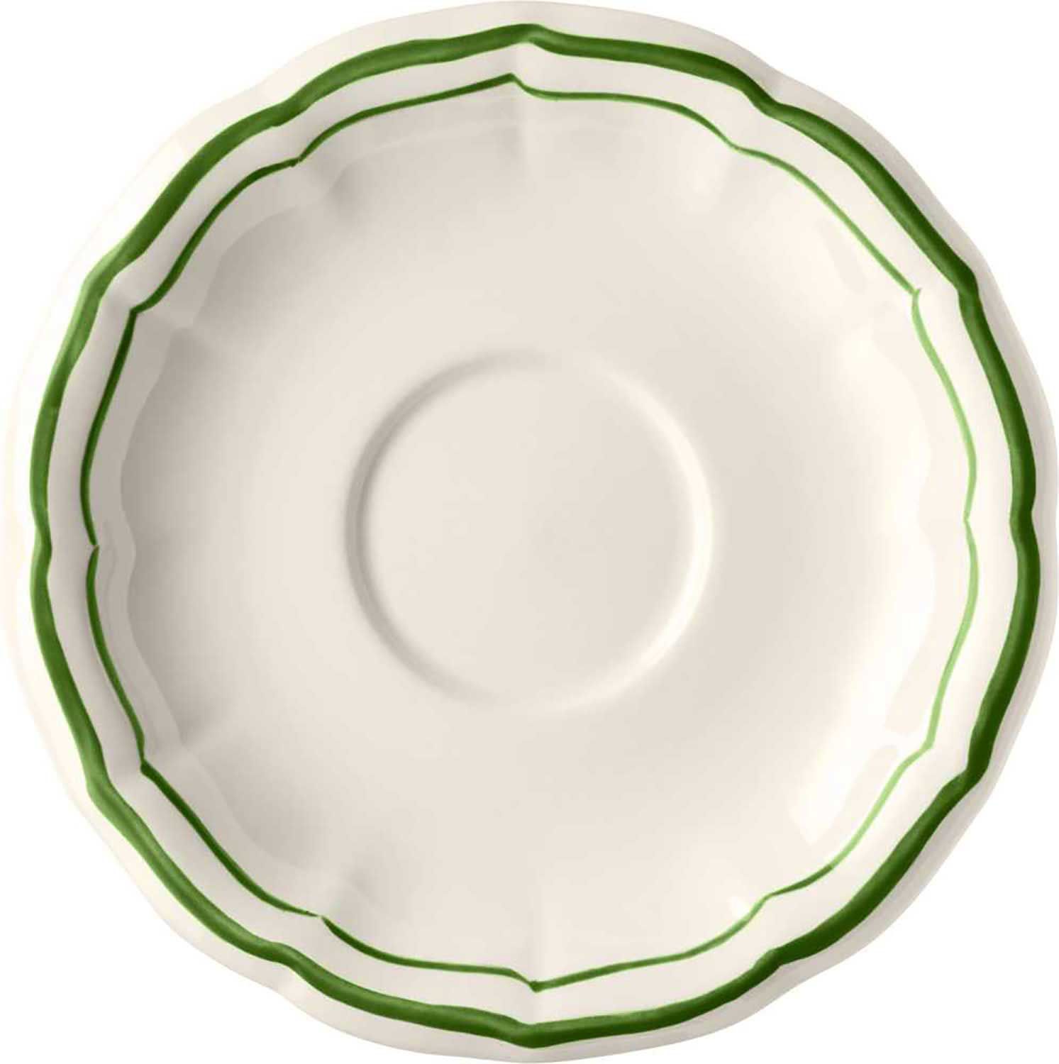 Gien France Filet Fougere Espresso Saucer, 1870SCAF22 , 3660838039206