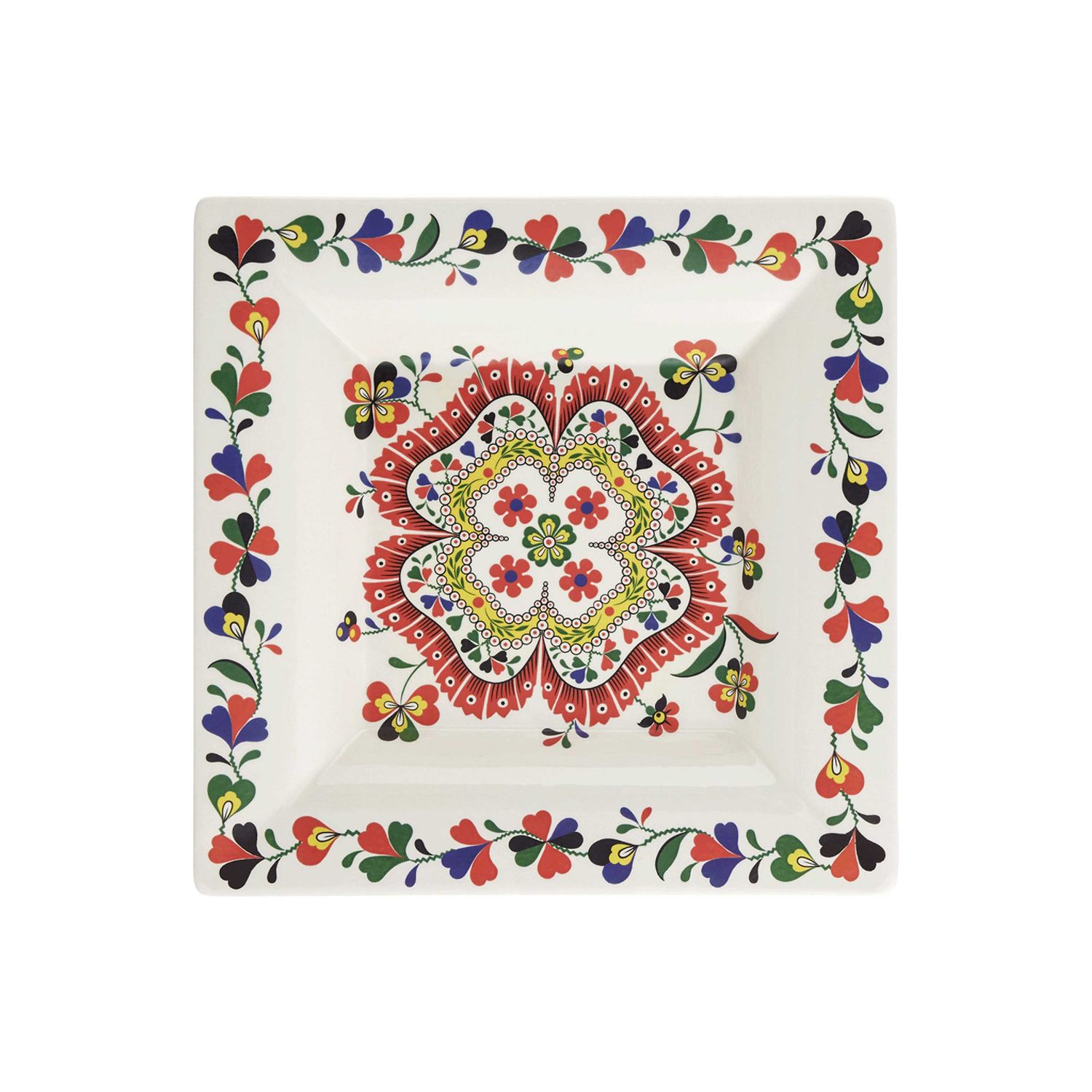 Gien France Chance Folle Square Candy Tray Extra Large, 1864C1XL01 , 3660838035284