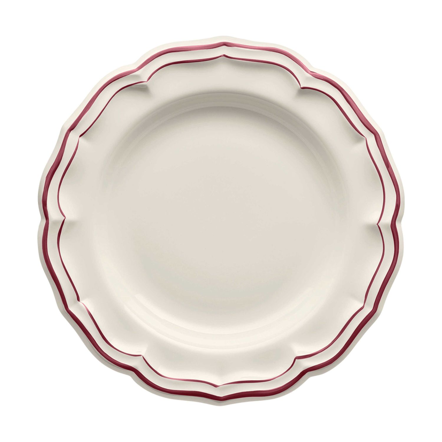 Gien France Filet Bordeaux Round Deep Dish, 1869CPC622 , 3660838043050