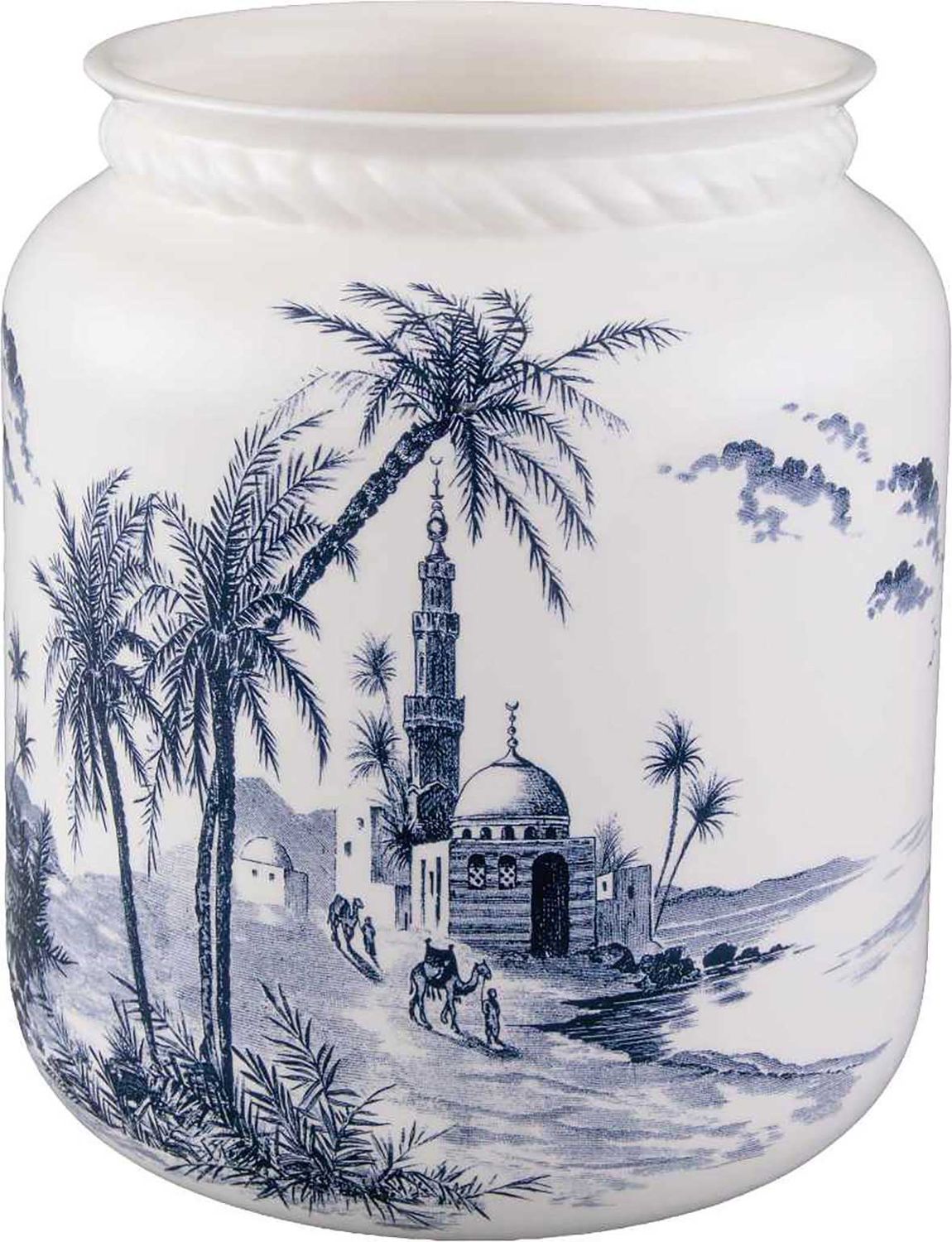 Gien France Les Depareillees Bleu Roped Vase Large, 1849CVT300 , 3660838047362