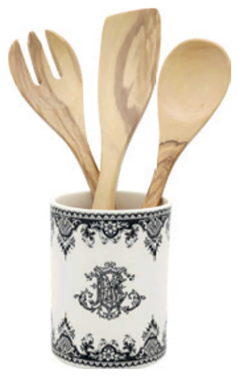 Gien France Monogramme Kitchen Utensil Holder, 1857CUS200 , 3660838034164