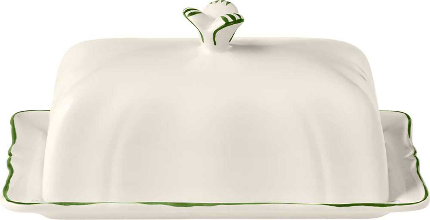 Gien France Filet Fougere Butter Dish, 1870CBEU22 , 3660838039336