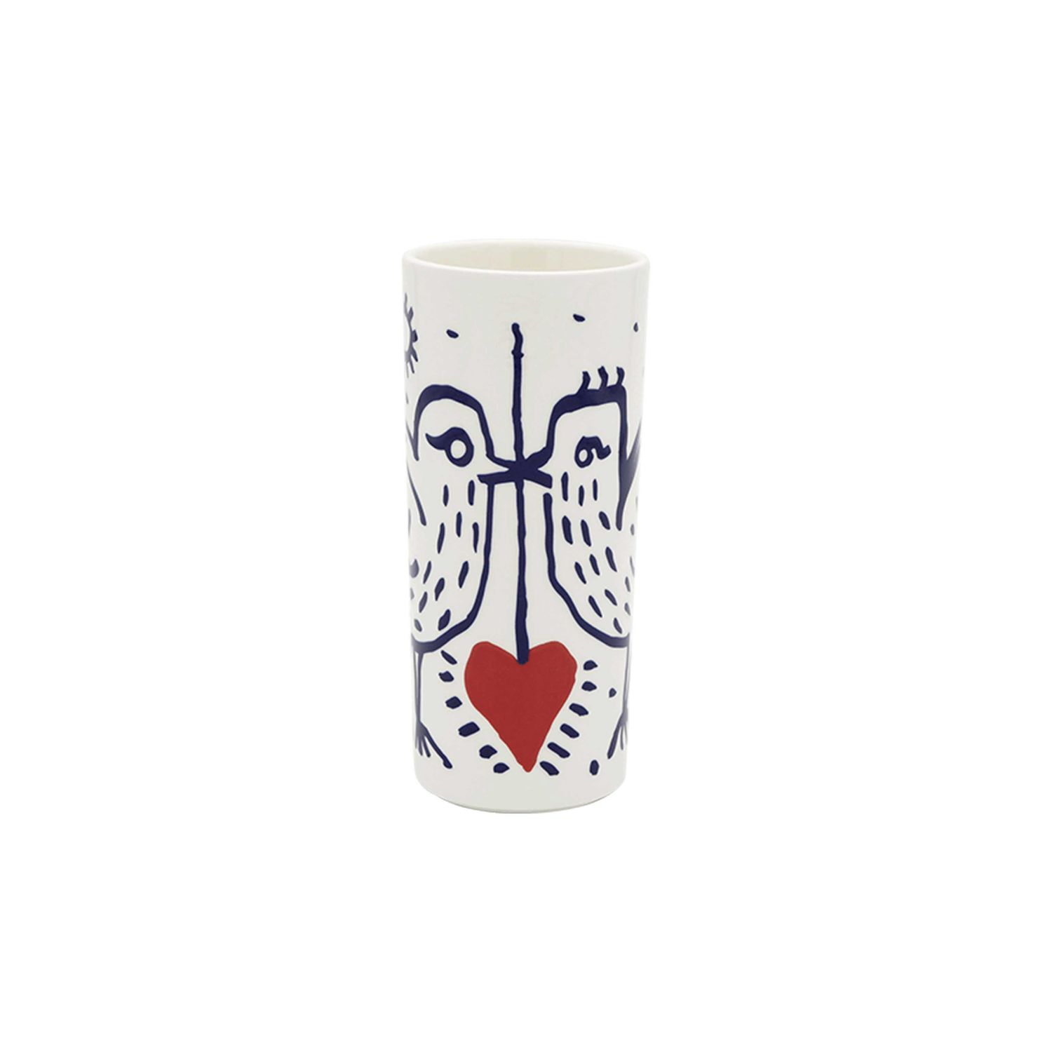 Gien France Archipel Sentimental Cylinder Vase Small, 1860CVD100 , 3660838033624