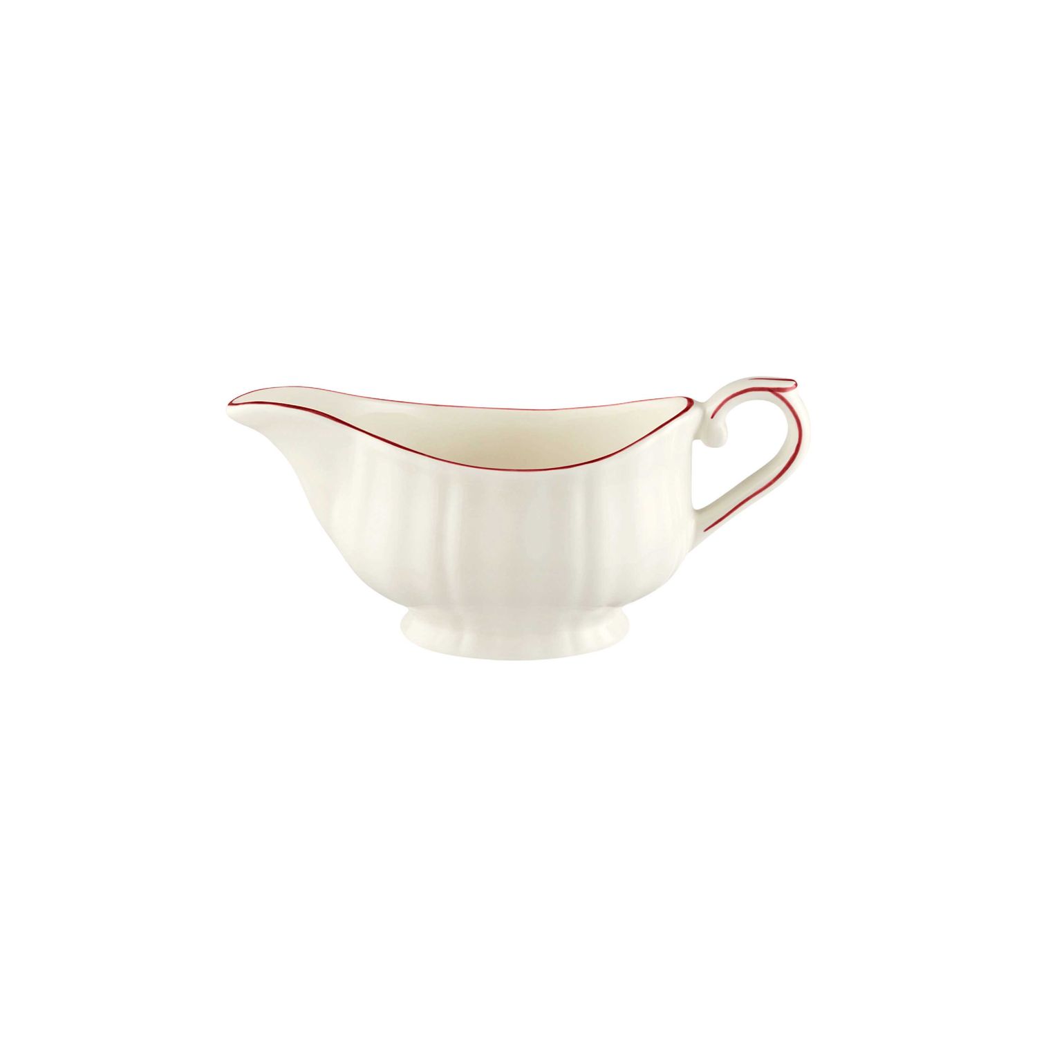 Gien France Filet Rouge Gravy Boat, 1830CSAU49 , 3660838036946
