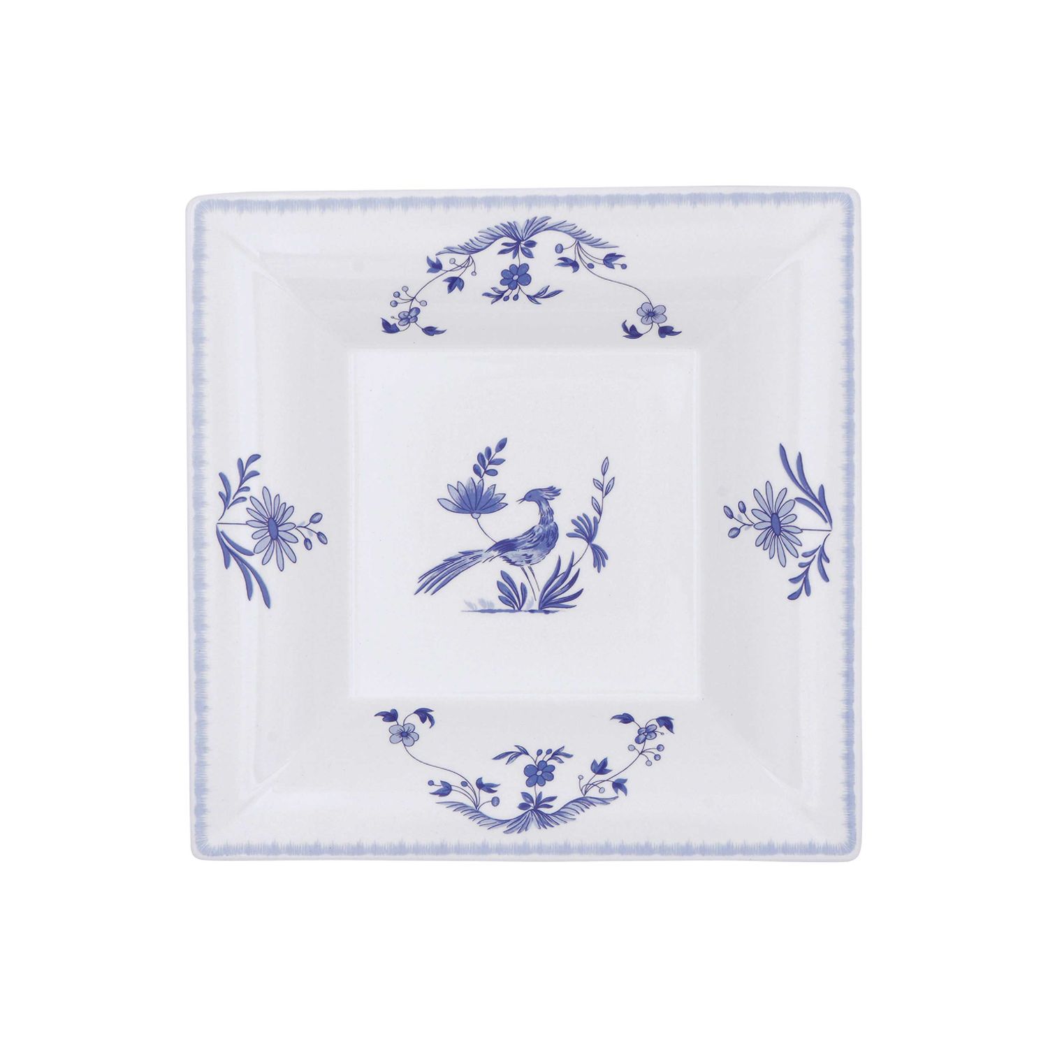 Gien France Paradis Bleu Square Candy Tray Extra Large, 1874C1XL01 , 3660838042671