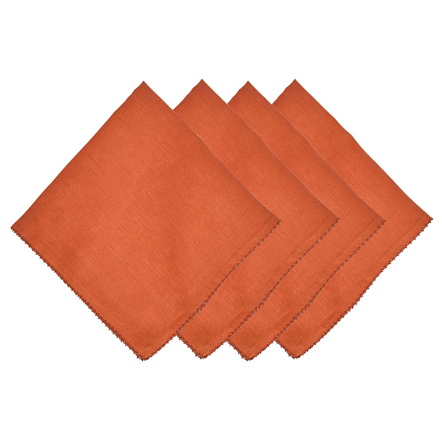 Juliska Berry Scallop Napkin Set of 4 Pumpkin LB120S4/81