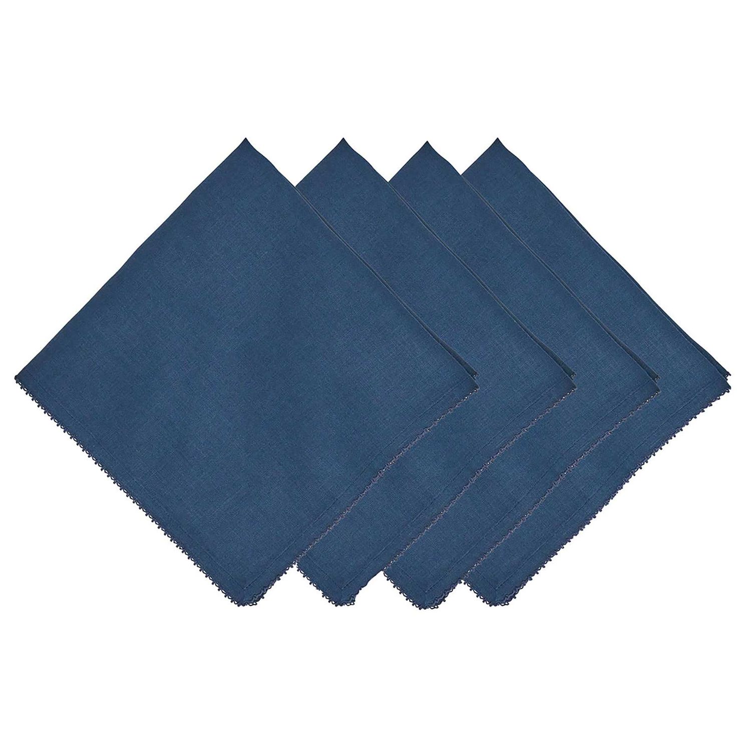 Juliska Berry Scallop Napkin Set of 4 Navy LB120S4/46