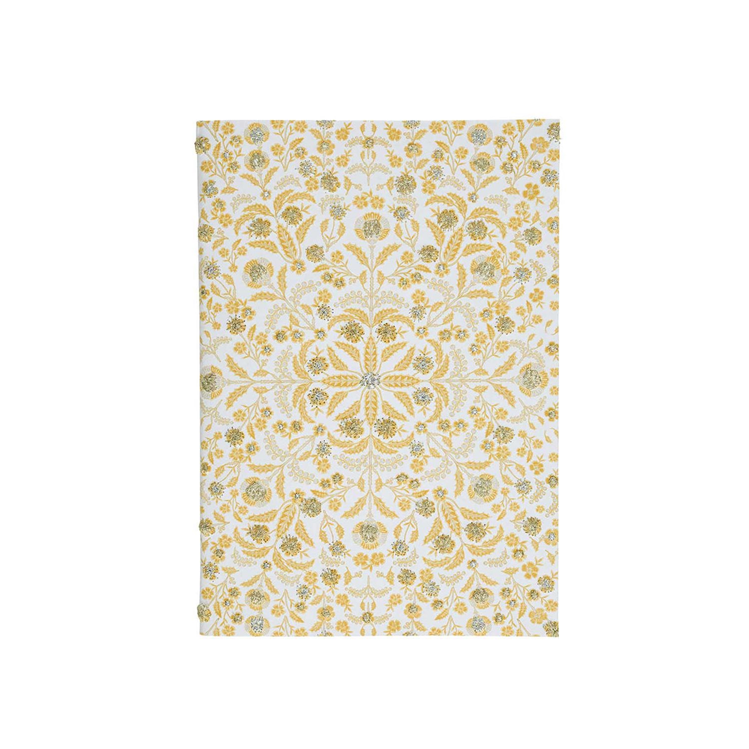 Juliska Berry &amp; Thread Thistle Paper Journal Gold and Silver 7 x 10 Inch PPG31/62