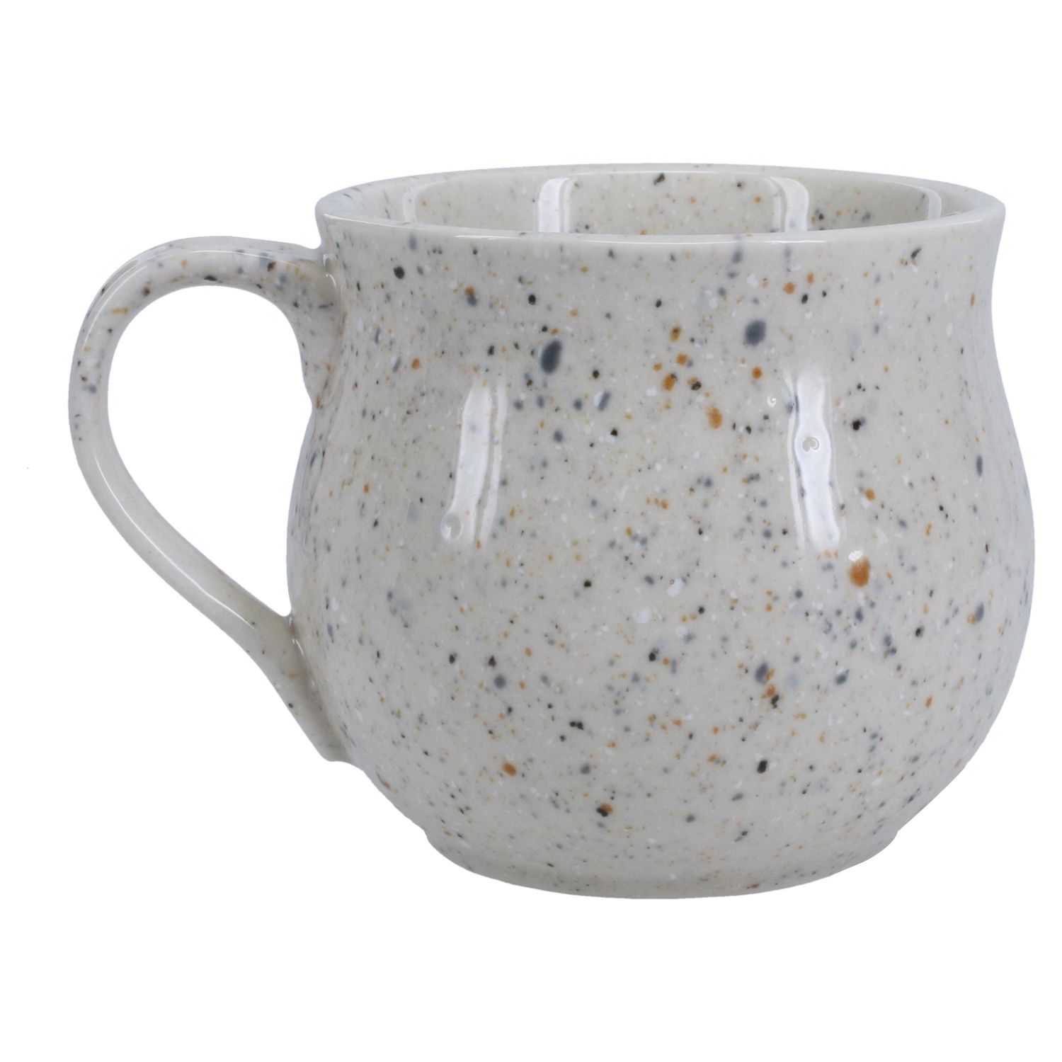 BIA Cordon Bleu Speckle Belly Coffee Mug Cream 5 1/2 Inch, 403018-3557, 033805355785