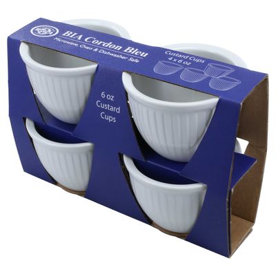 BIA Cordon Bleu Set of 4 Custard Cups 3 3/8 Inch, 414210S4G-967, 033805442102