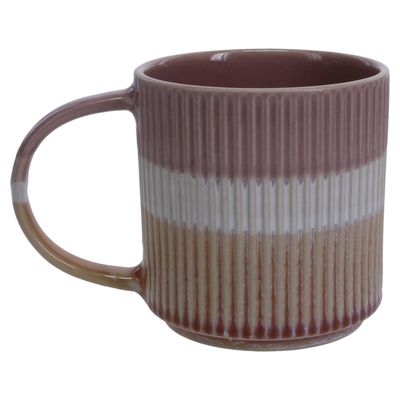 BIA Cordon Bleu Tri-Color Coffee Mug Mauve 5 1/2 Inch, 403402-3585, 033805358526
