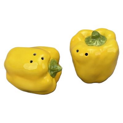 BIA Cordon Bleu Victoria's Veggies Bell Pepper Salt and Pepper Shakers 2 3/4 Inch, 411350G, 0338054…