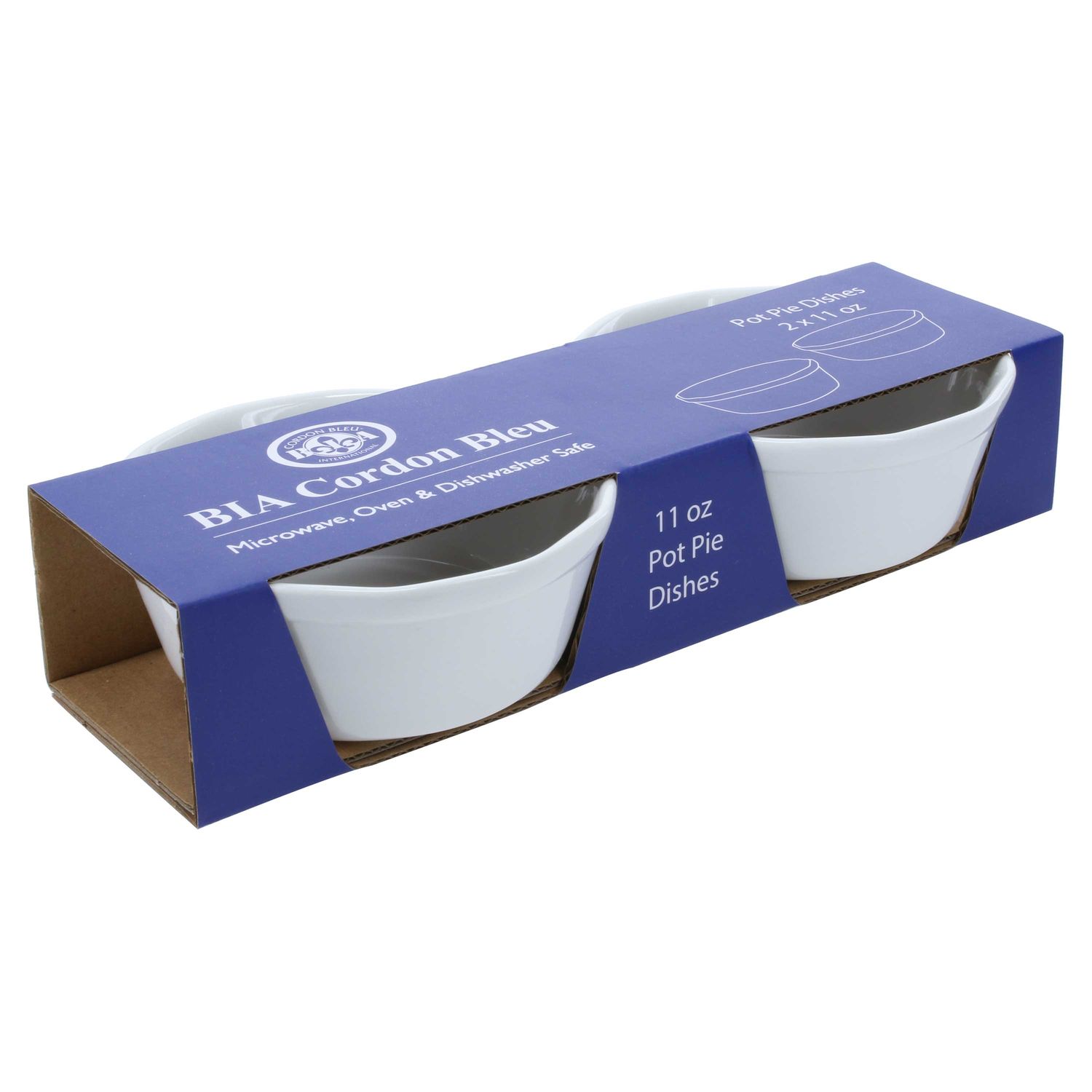 BIA Cordon Bleu Set of 2 Pot Pie Dishes 4 3/4 Inch, 414229S2G-967, 033805442294