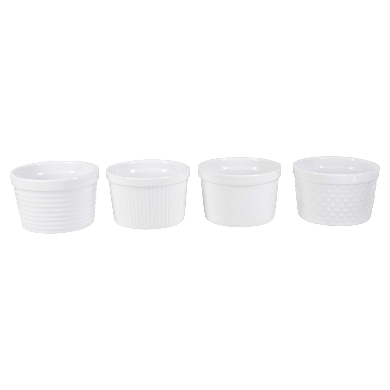 BIA Cordon Bleu Set of 4 Assorted Ramekins 4 1/2 Inch, 904926, 033805949267