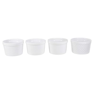 BIA Cordon Bleu Set of 4 Assorted Ramekins 4 1/2 Inch, 904926, 033805949267