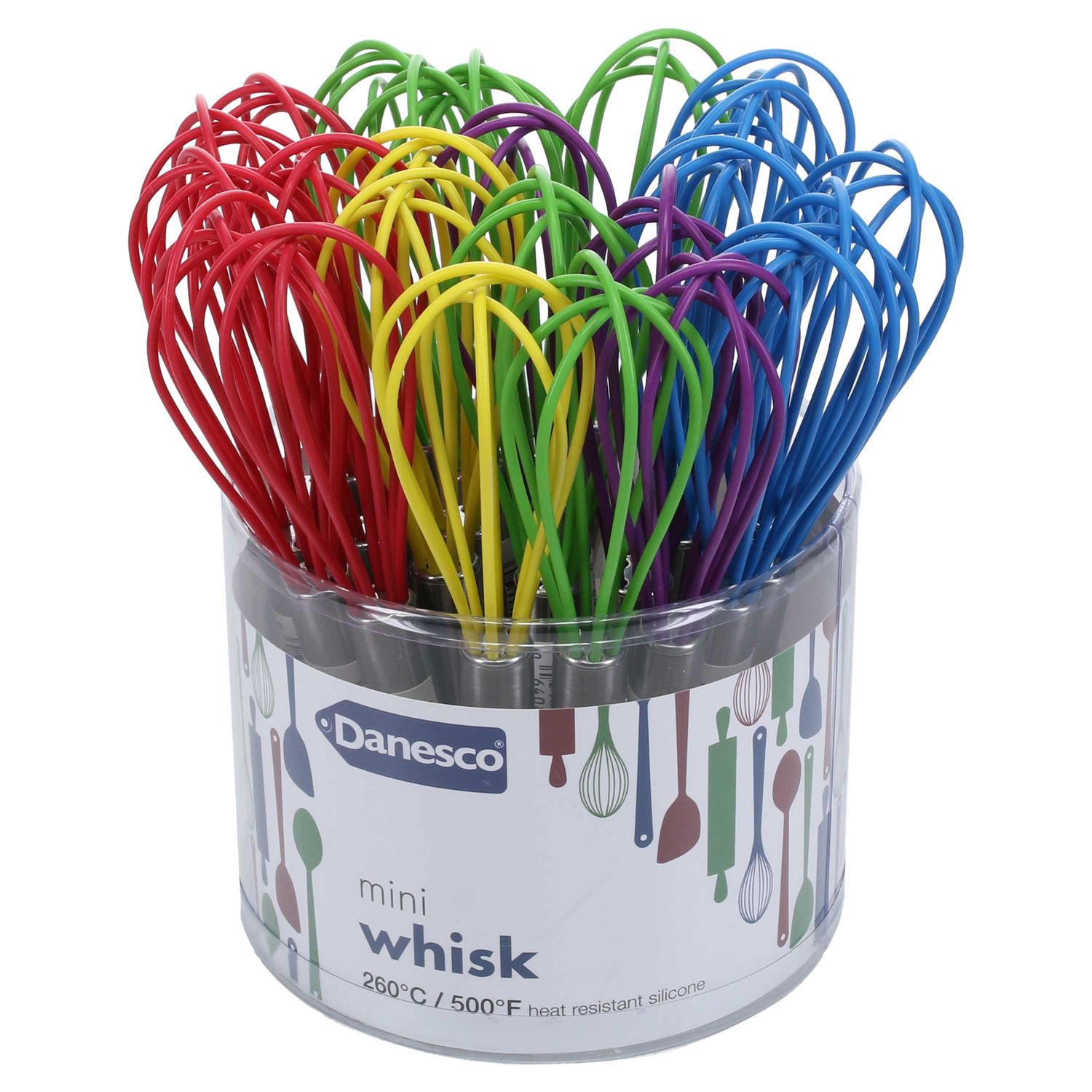 BIA Cordon Bleu Mini Silicone Whisks 24-Piece Assorted Counter Display Unit 7 Inch, 1445065AS, 0640…