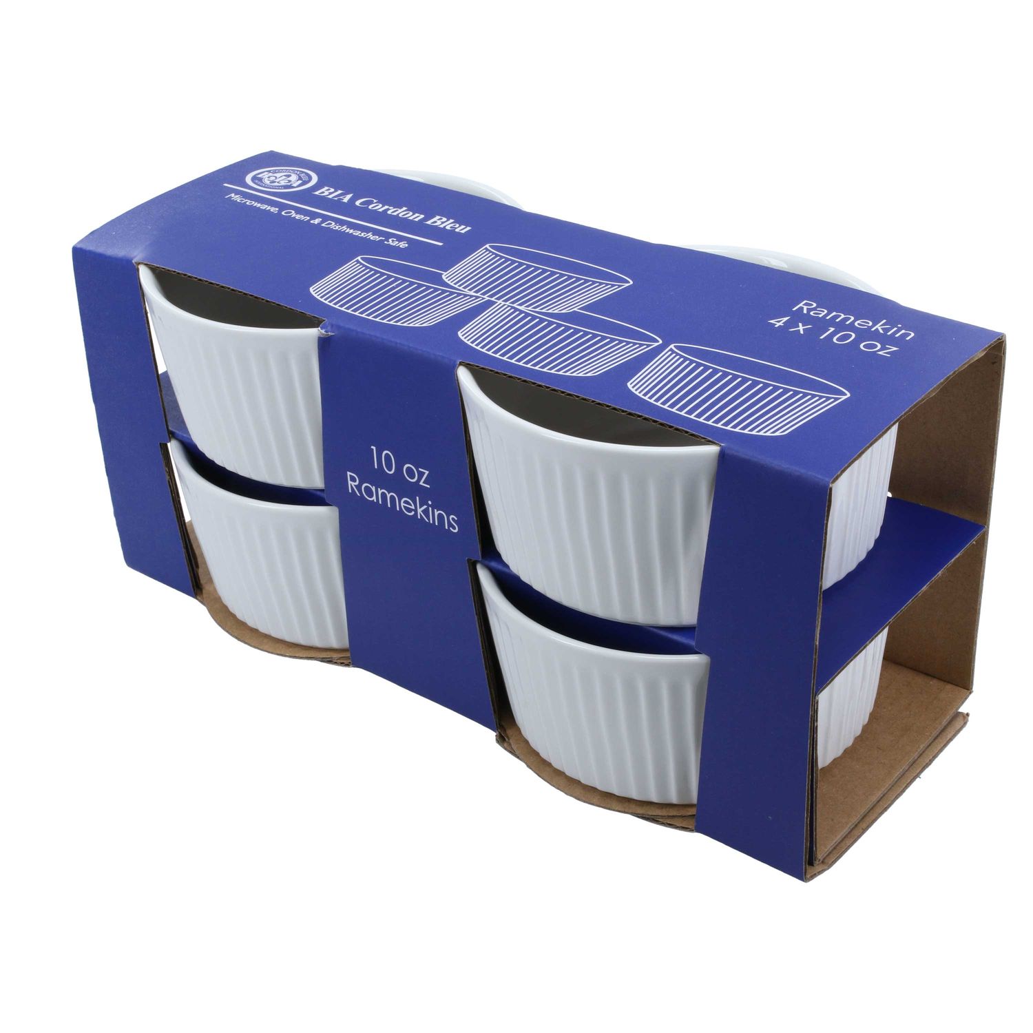 BIA Cordon Bleu Set of 4 Ramekins 4 1/4 Inch, 414813S4G-967, 033805967360