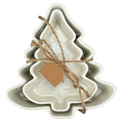BIA Cordon Bleu Set of 2 Tree Shaped Dishes 6 1/4 Inch, 410303S2, 033805403035