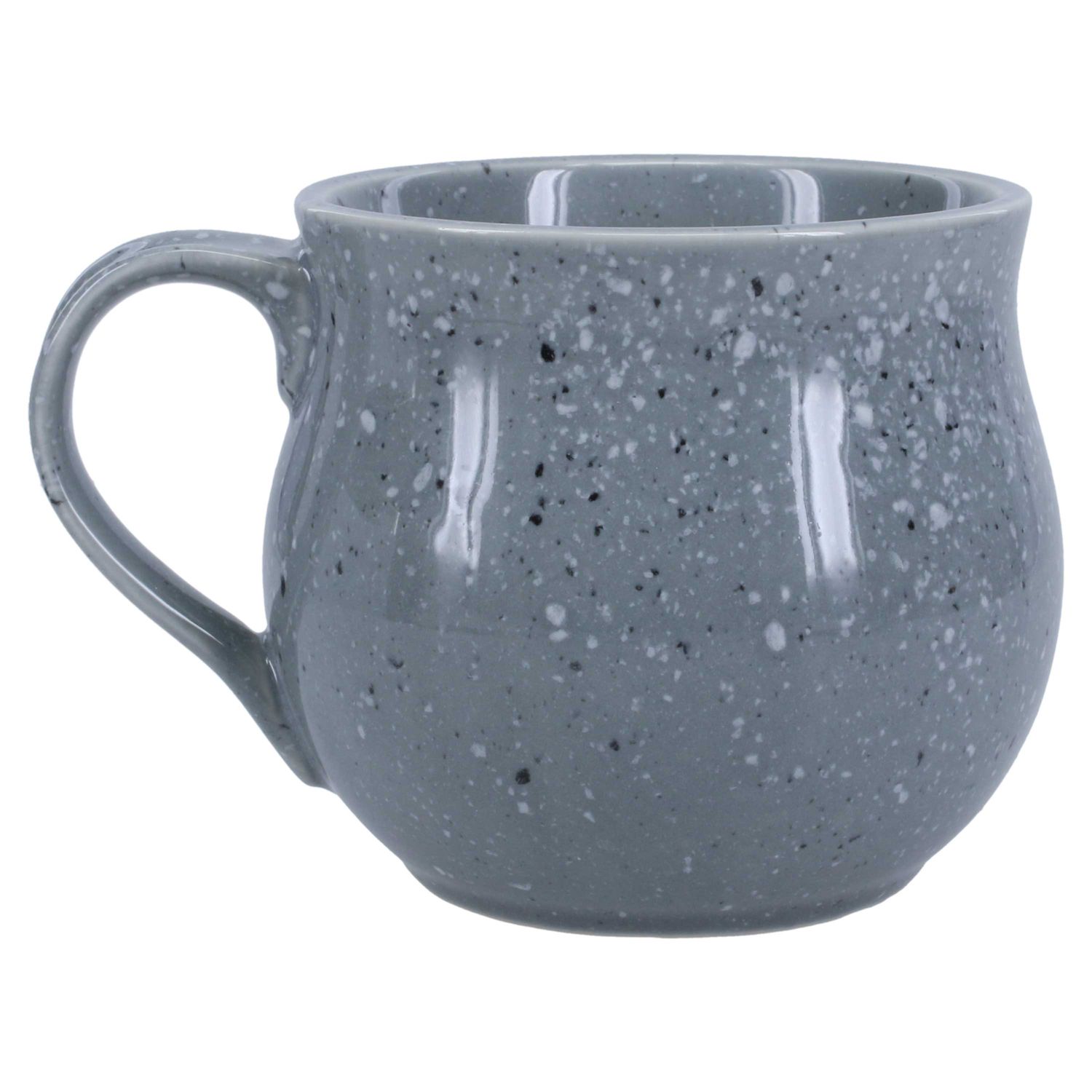 BIA Cordon Bleu Speckle Belly Coffee Mug Grey 5 1/2 Inch, 403018-3556, 033805355686