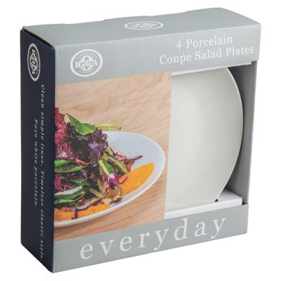 BIA Cordon Bleu Set of 4 Coupe Salad Plates 7 1/2 Inch, 914511S4G, 033805091416
