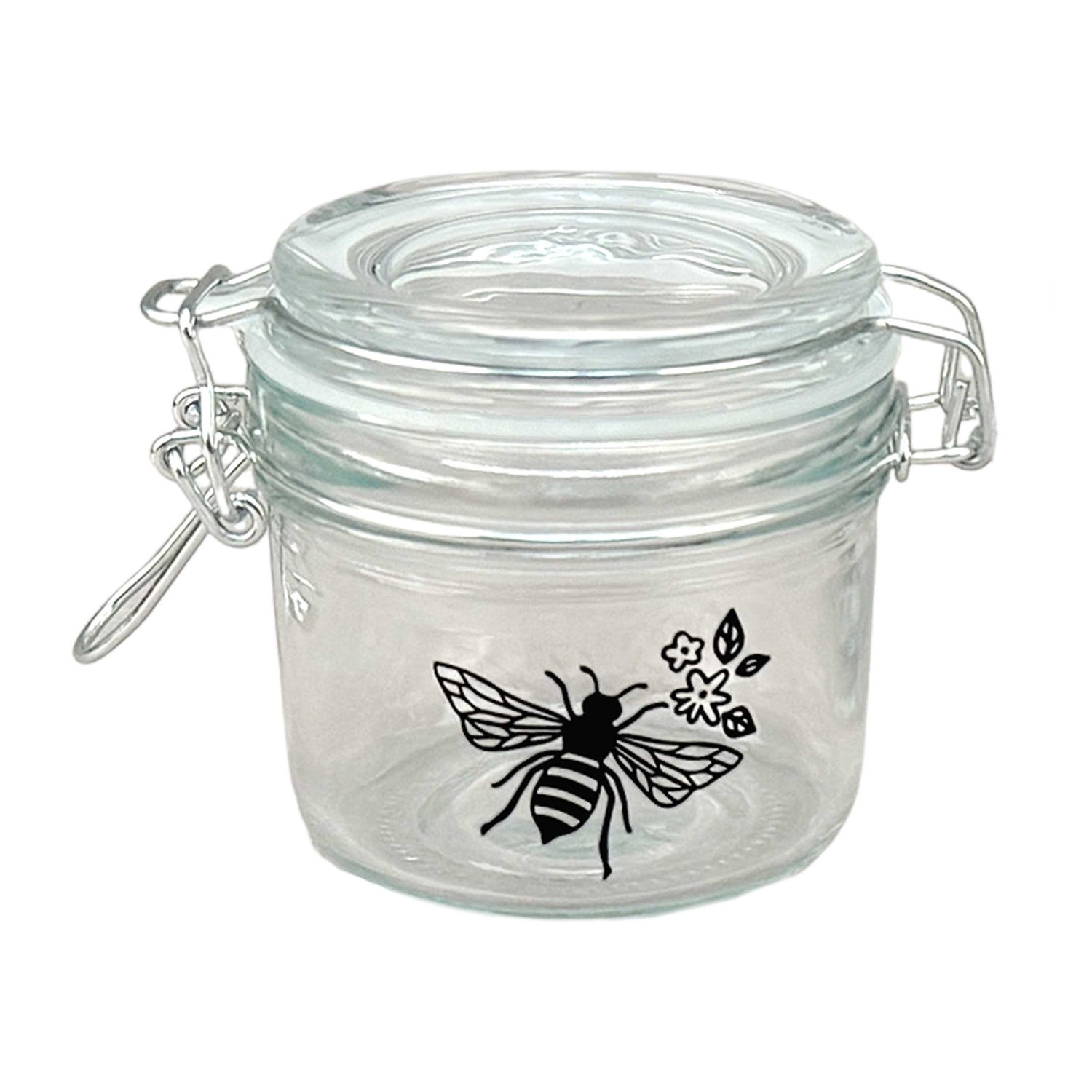 BIA Cordon Bleu Honeycomb Bee Clip Top Storage Jar 4 Inch, 701823, 033805718238