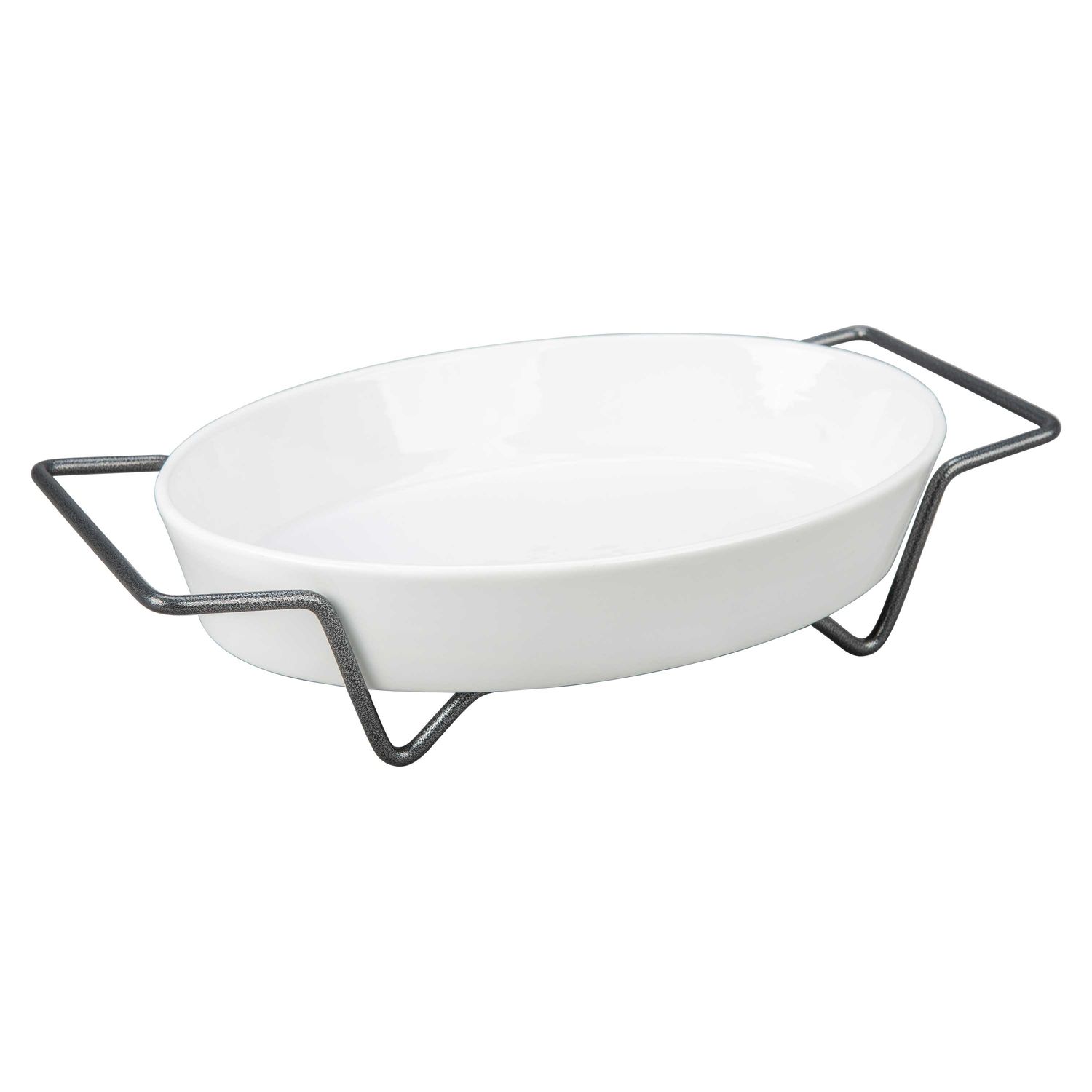 BIA Cordon Bleu Oslo Simply Serving Oval Baker with Rack, 908178, 033805789818