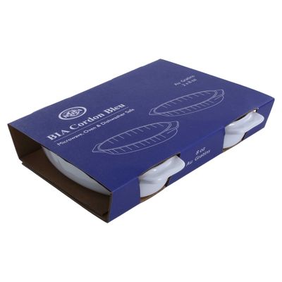 BIA Cordon Bleu Set of 2 Oval Au Gratins 7 1/2 Inch, 414247S2G-967, 033805442478