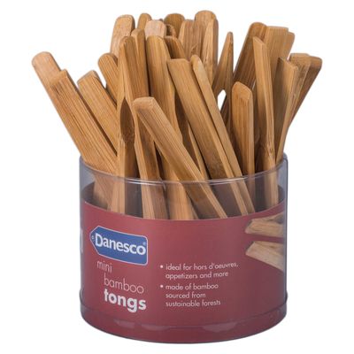 BIA Cordon Bleu Mini Bamboo Tongs 6 1/2 Inch, 1443206BA, 064081136157
