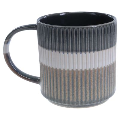BIA Cordon Bleu Tri-Color Coffee Mug Grey 5 1/2 Inch, 403402-3584, 033805358427