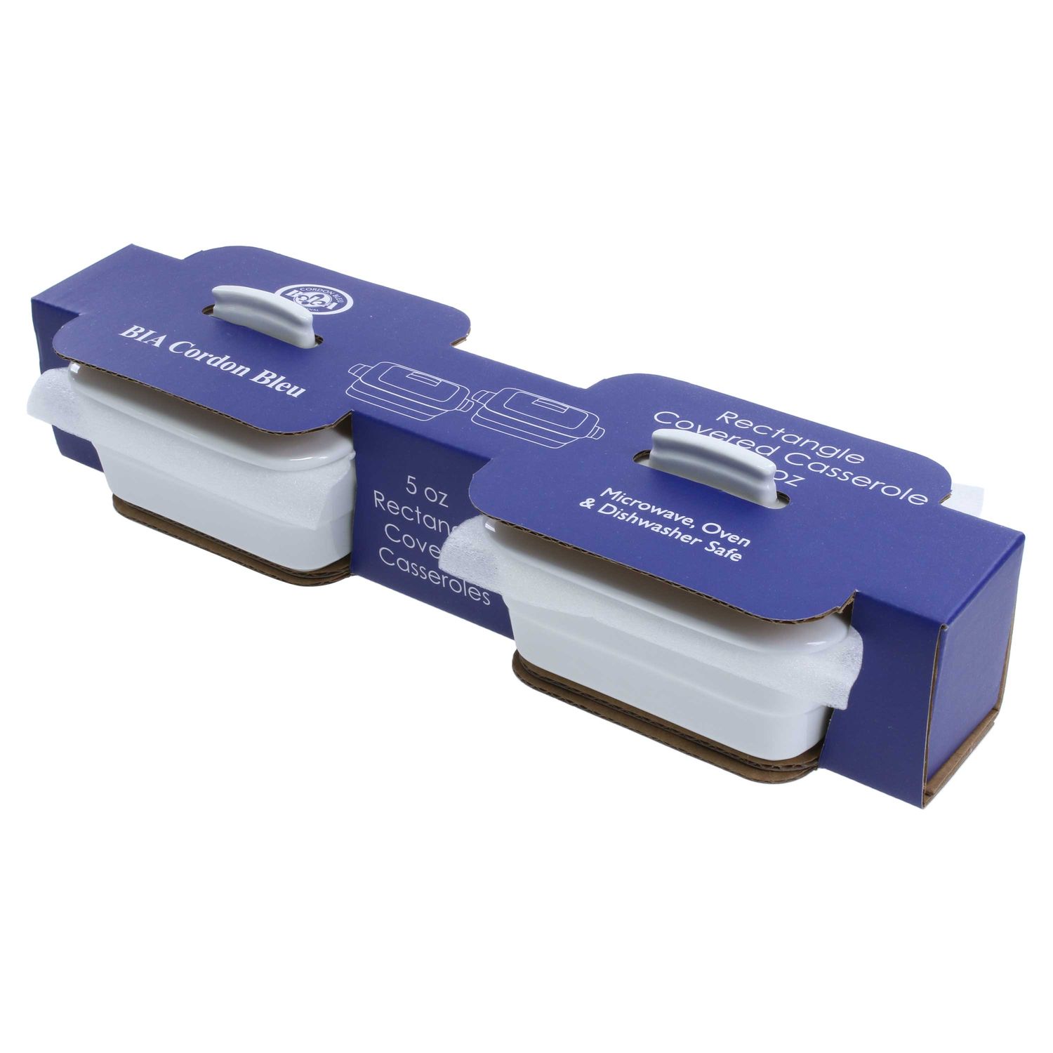 BIA Cordon Bleu Set of 2 Rectangular Coquette Bakers 5 Inch, 404852S2G-967, 033805408528