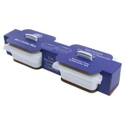 BIA Cordon Bleu Set of 2 Rectangular Coquette Bakers 5 Inch, 404852S2G-967, 033805408528
