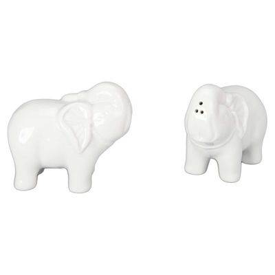 BIA Cordon Bleu Elephant Salt and Pepper Shakers 3 1/2 Inch, 904062G, 033805940622