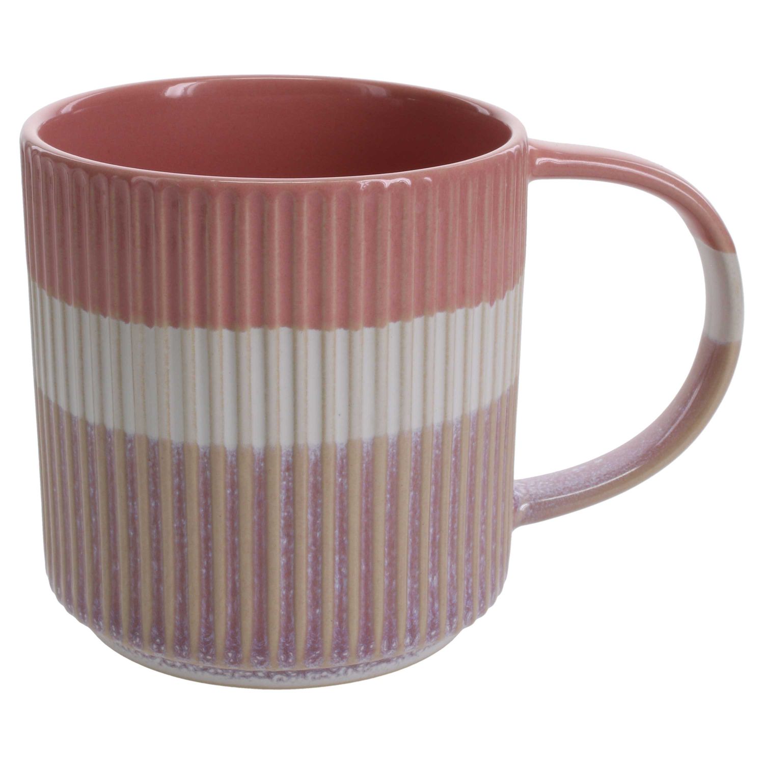 BIA Cordon Bleu Tri-Color Coffee Mug Pink 5 1/2 Inch, 403402-3574, 033805357420