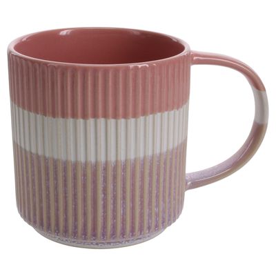 BIA Cordon Bleu Tri-Color Coffee Mug Pink 5 1/2 Inch, 403402-3574, 033805357420