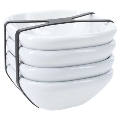 BIA Cordon Bleu Set of 4 Impulse Banded Mini Bowls, 914739S4B, 033805917396