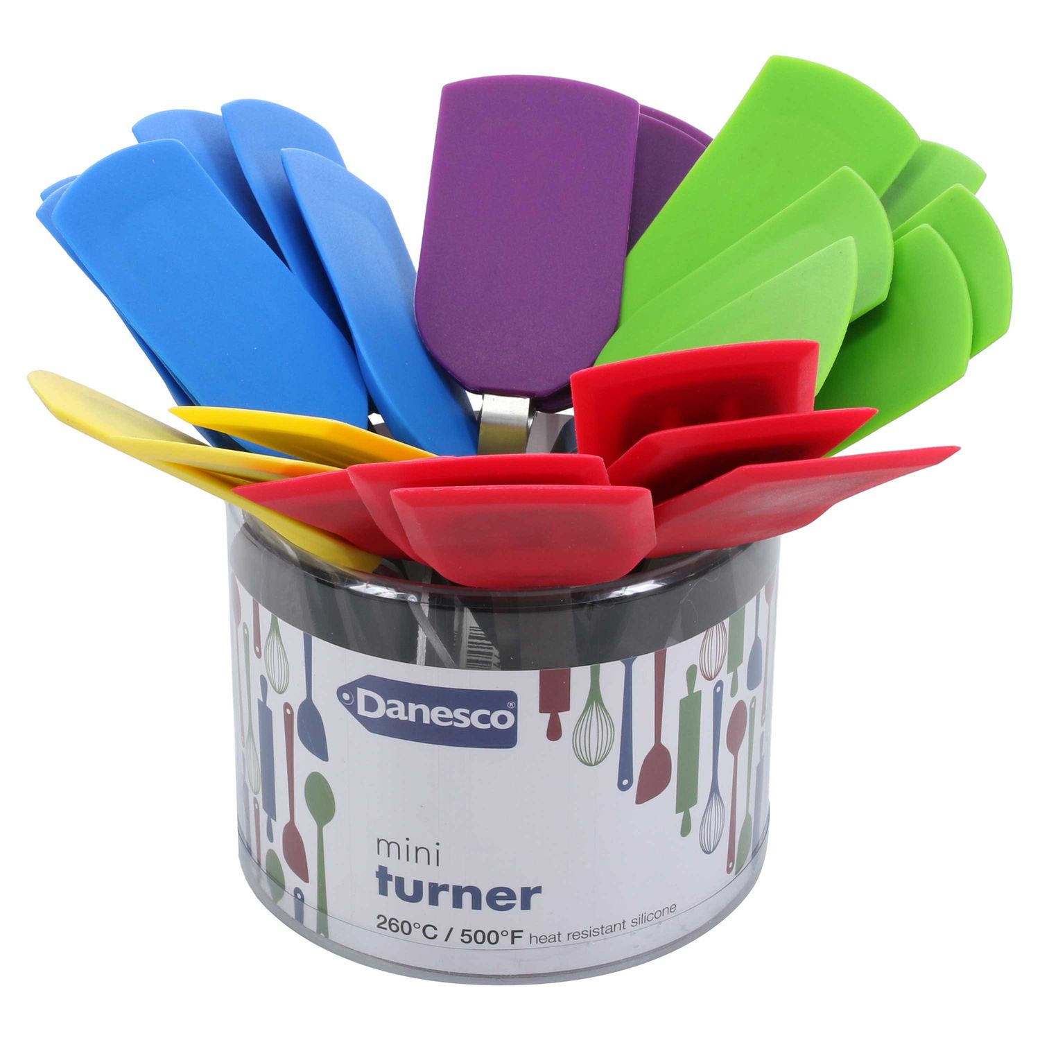BIA Cordon Bleu Mini Silicone Turners 24-Piece Assorted Counter Display Unit 7 Inch, 1445213AS, 064…