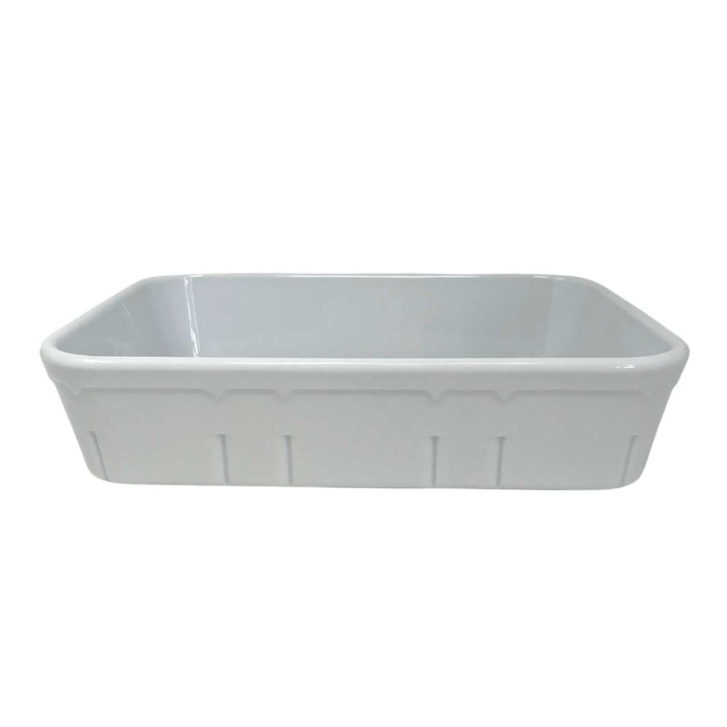 Royal Limoges White Porcelain Rectangular Baker 9 x 7 inch, BDCULPR23