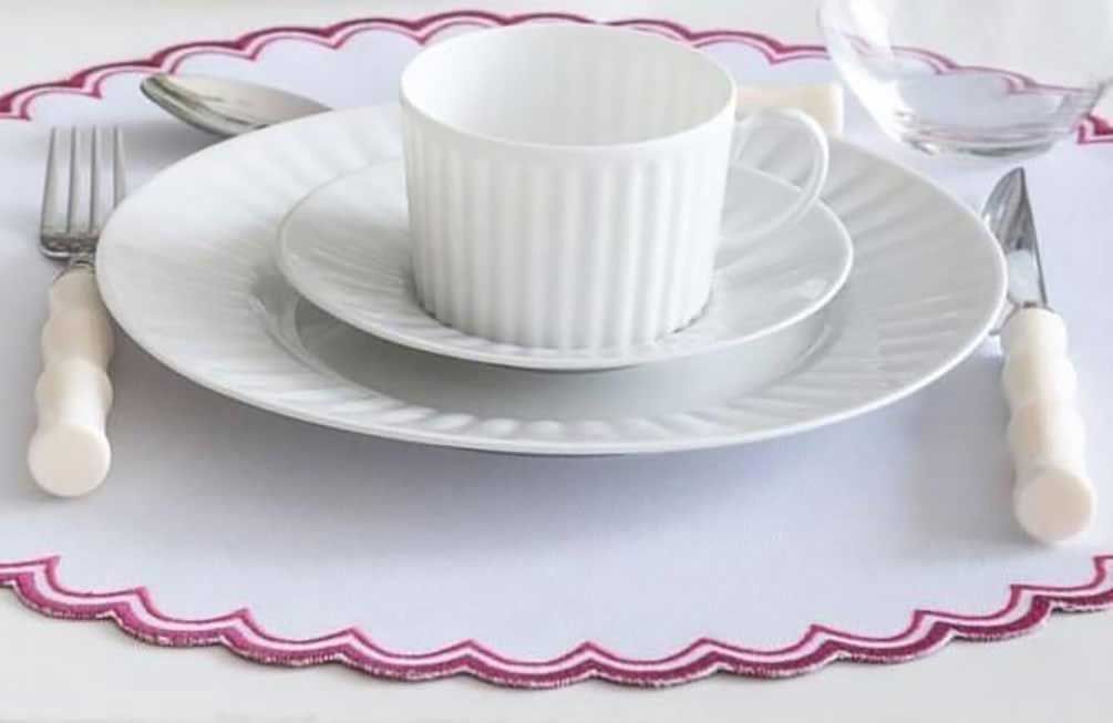 Royal Limoges Plisse White Porcelain Tea Cup 6.75 oz, R300-PLI00001
