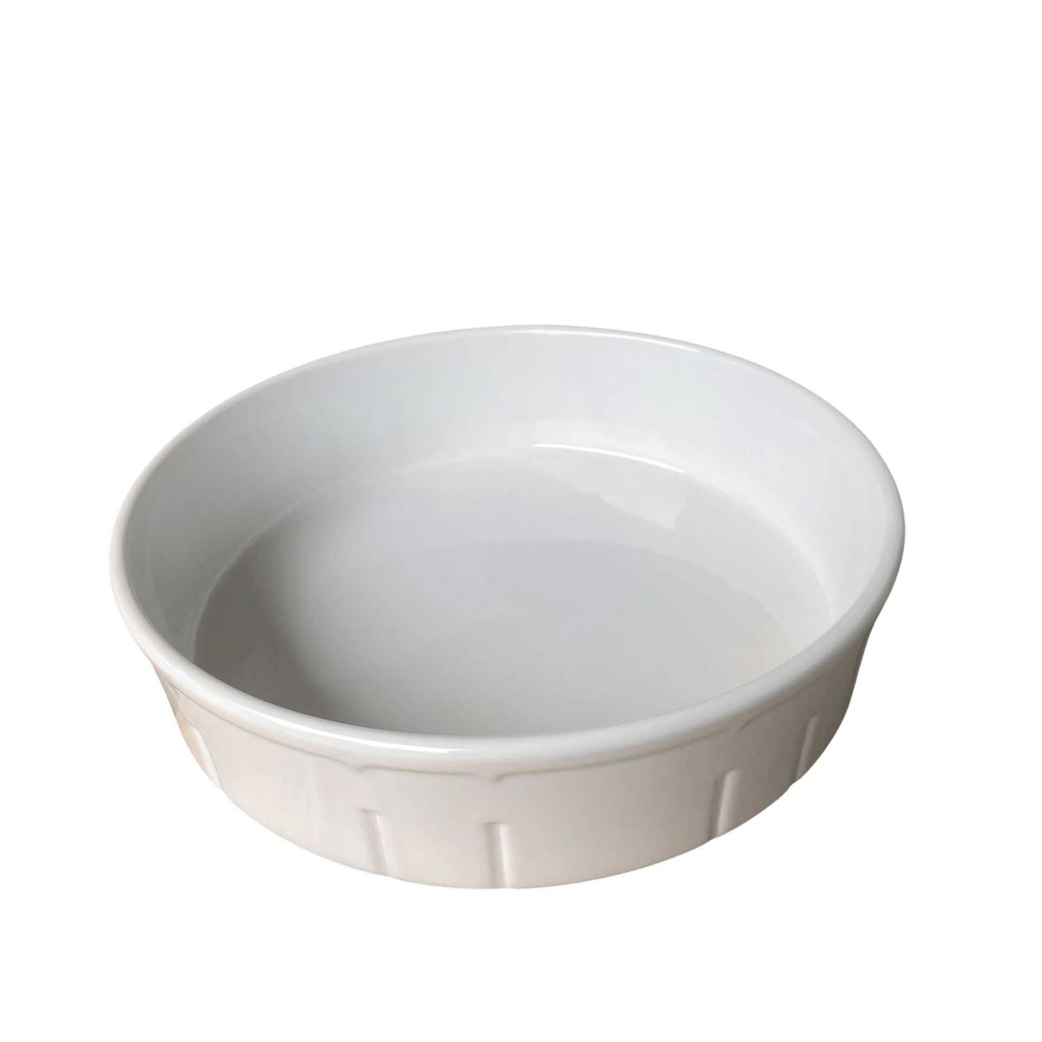 Royal Limoges White Porcelain Pie Dish 9 inch, BDCULMT23