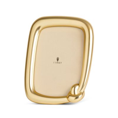 L'Objet Knot Picture Frame 5x7 Inch Gold F6901M