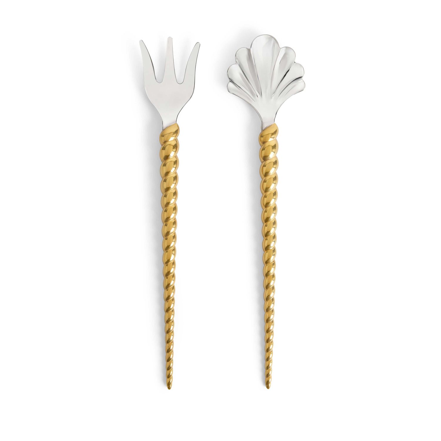 L'Objet Jessica McCormack Shell 2 Piece Serving Set Gold LFW11230