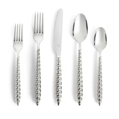 L'Objet Jessica McCormack Shell 5 Piece Flatware Set Stainless Steel LFW10500